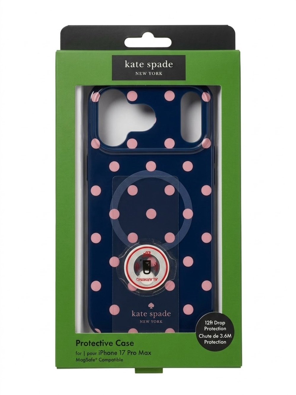 Kate Spade New York iPhone 17 Pro Max Case - Pink Polka Dot MagSafe - New Sealed